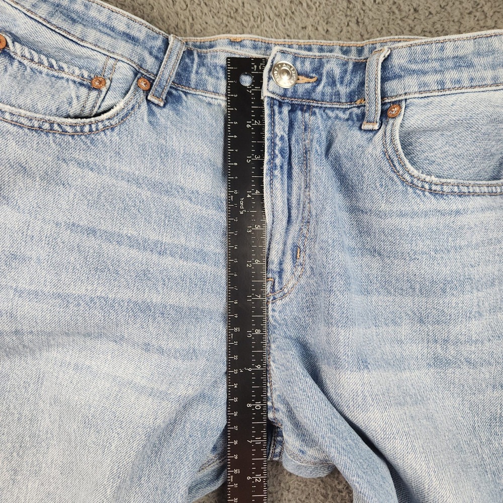 AE American Eagle 90's Bootcut Jeans Womens 14 Blue Denim High Rise Cotton 32x29 - Picture 6 of 11
